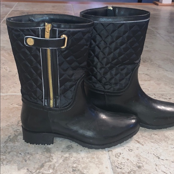 womens quilted rain boots